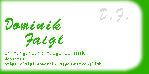 dominik faigl business card